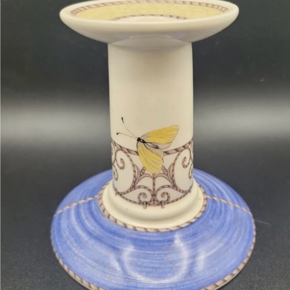 Sarahs’s Garden Queens Ware 1997. Candle sticks.Wedgewood. Butterfly Heirloom - Picture 6 of 9